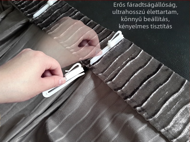 Függönykampó GG-01, műanyag, modern minimál stílus