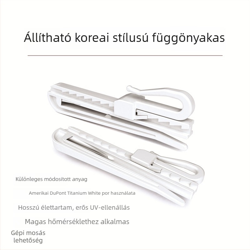Függönykampó GG-01, műanyag, modern minimál stílus