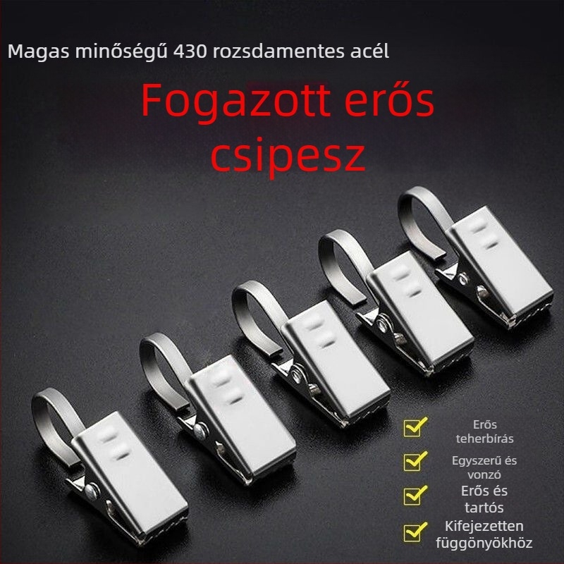 Függönyklipsz készlet, univerzális stílus, anyag: selyemvirág