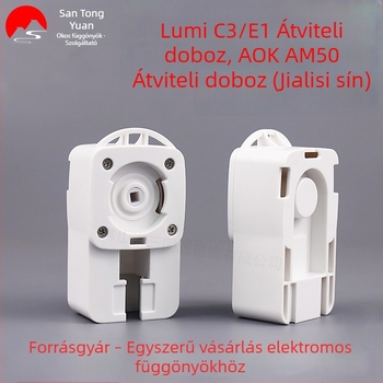 Elektromos függönyök transzmissziós doboza, kompatibilis Greenmi C3/E1 és Aoke AM50 motorokkal, műanyag, modern minimalista stílus, Jiali Track