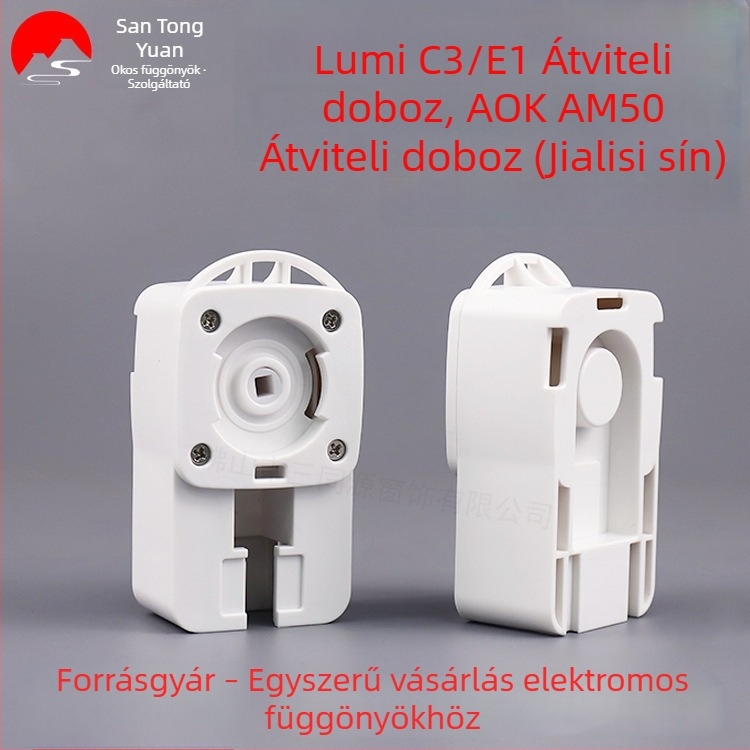 Elektromos függönyök transzmissziós doboza, kompatibilis Greenmi C3/E1 és Aoke AM50 motorokkal, műanyag, modern minimalista stílus, Jiali Track