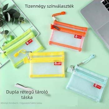 Liweihe EVA Kétszintes kártya- és kiegészítő rendező, cipzáras