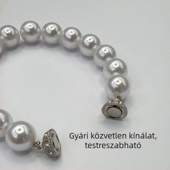 Gyöngyös mágneses függönyrögzítő, mágneses csattal, fúrás nélkül