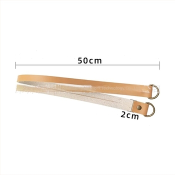 Bőr függönykötők – modern minimalista stílus, logó forró bélyegzéssel