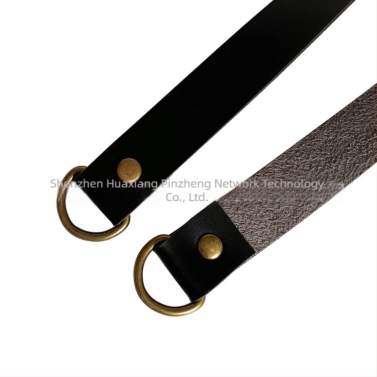 Bőr függönykötők, modern minimalist stílus, forró lenyomat logó, egyszalagos csomagolás