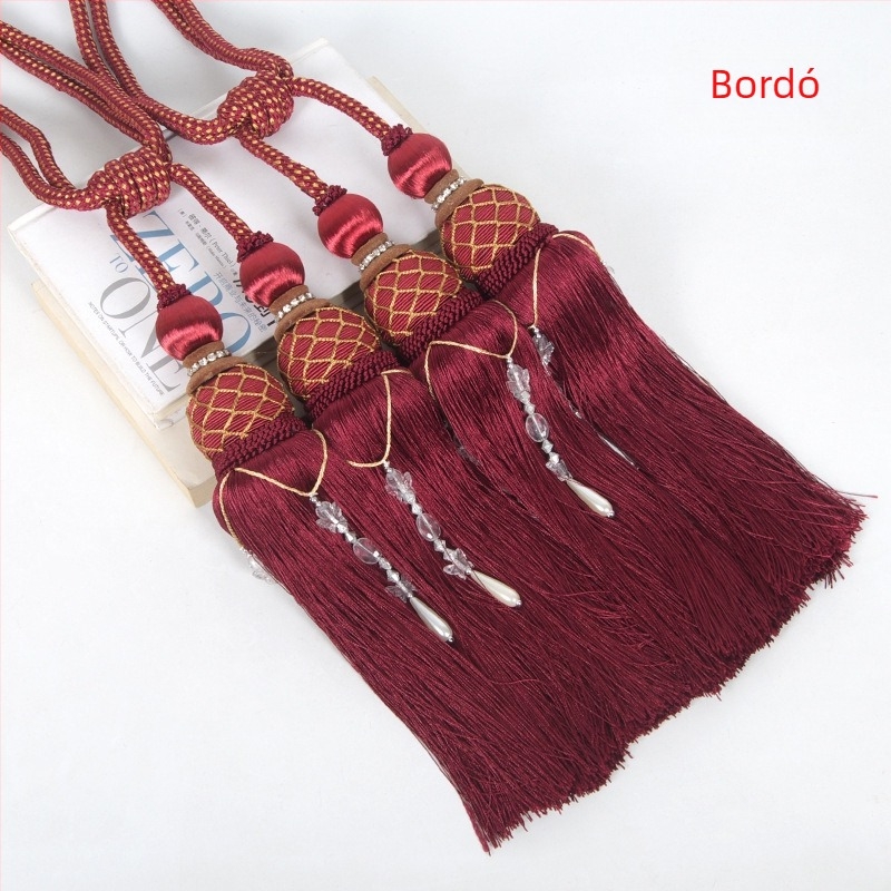 Függönyzsinór Know Dream Square — rayon, dupla bojt dísz, Light Luxury stílus, testreszabható, licencelt magáncímke