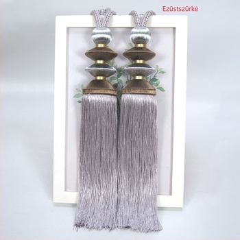 Zhimengfang függönyhorgony gömb füzérrel és kötéssel, kémiai rost anyag, függönypánt, testreszabható, kínai stílus