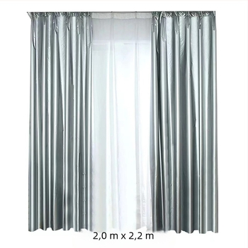 Vastagított blackout függönyanyag, készre, teljes árnyékolás, fényblokkoló anyag, tartalmaz 10 kampót