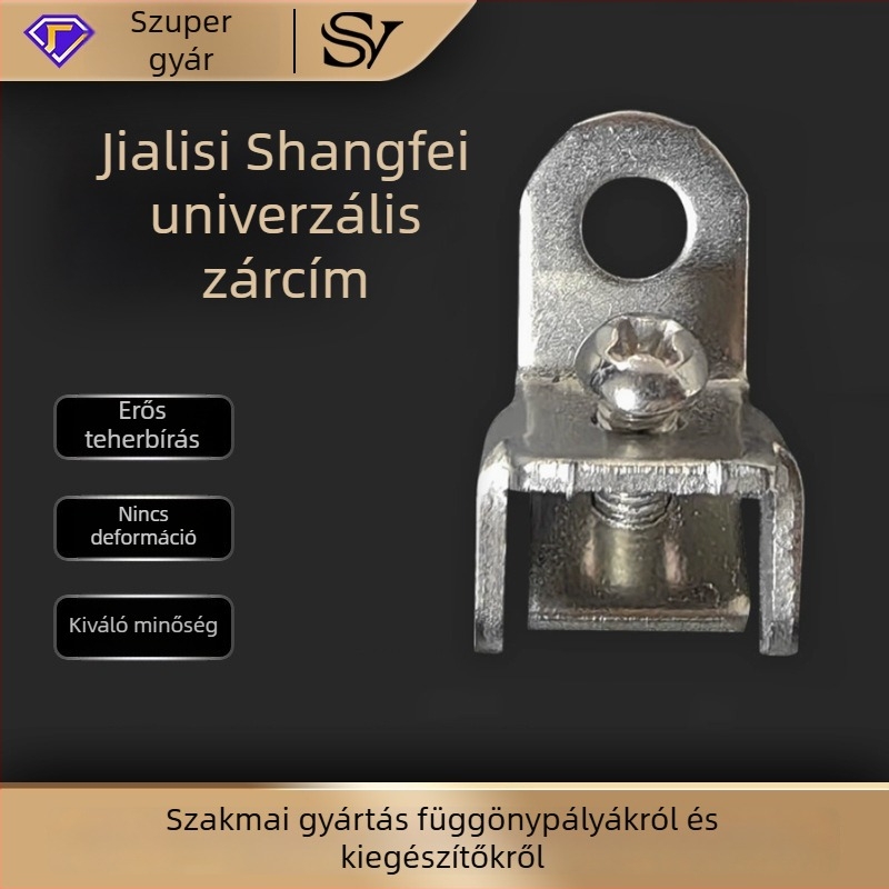 Jialisi Somfy univerzális záras függönyrúda — Fém, Modell 01, Zárkiegészítő, Modern minimál stílus, Kompatibil minden függöny típushoz