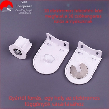 Elektromos rolókhoz szerelési kiegészítők, 38 cső, 25 motor, vasból készült megerősített tartó