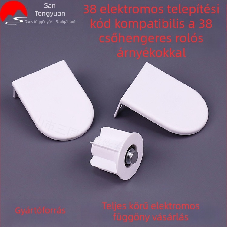 Elektromos rolókhoz szerelési kiegészítők, 38 cső, 25 motor, vasból készült megerősített tartó