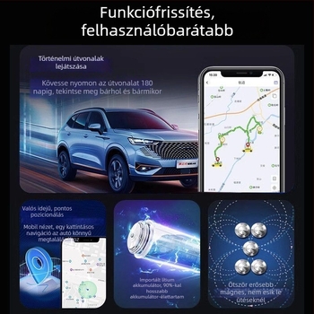 Autó- és motor GPS nyomkövető, vezeték nélküli GPS, lopás elleni és veszteség elleni védelem, IP67, modell EG20