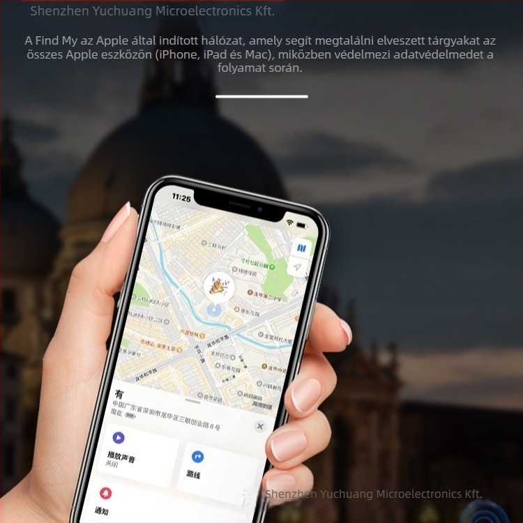 Bluetooth-lokátor értéktárgyakhoz – 8 g, műanyag ház, gombos elem, iOS-kompatibilis