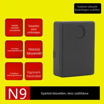 GPS autónyomkövető – mobil riasztás, 50 m pontos helymeghatározás, 120 órás akkumulátor-élettartam, GSM+GPRS antenna, polimer akkumulátor