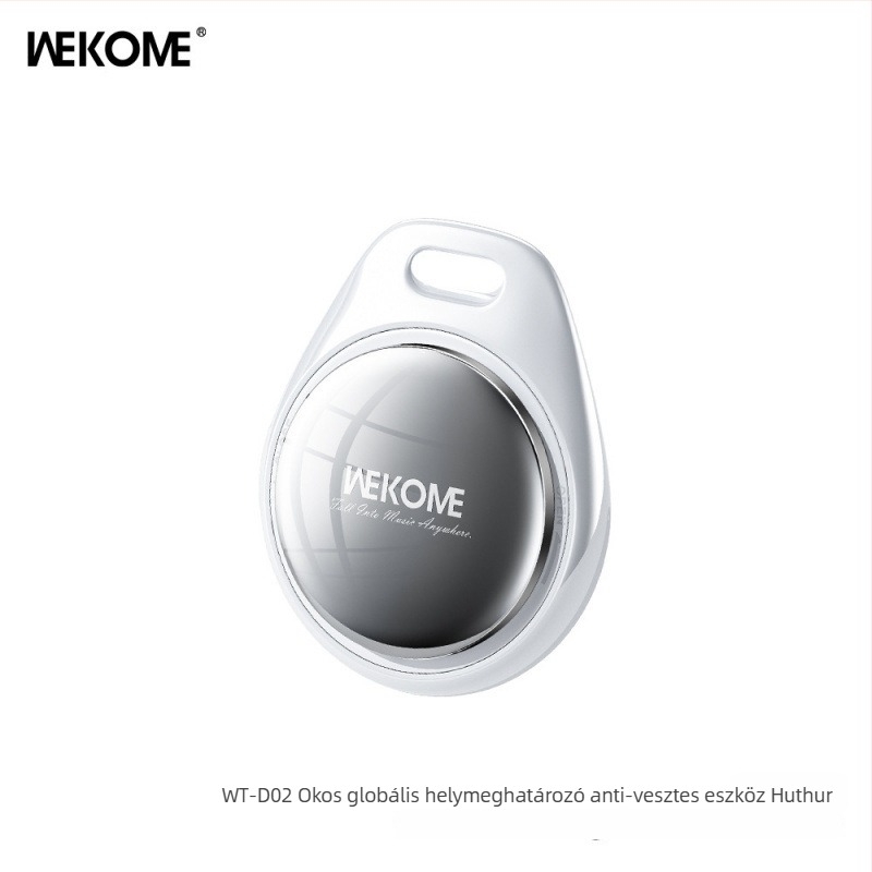 WEKOME WT-D02 Anti-Lost Lokátor iOS-hez – 230 mAh akkumulátor, ABS ház, 7,65 g, USB 2.0 interfész