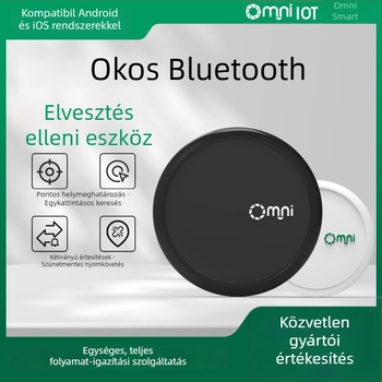 Omi OPD04 Bluetooth nyomkövető elvesztés elleni védelemre, alkalmazásos nyomon követéssel, kétirányú figyelmeztetéssel; Android és iOS kompatibilis; CR2032 elem