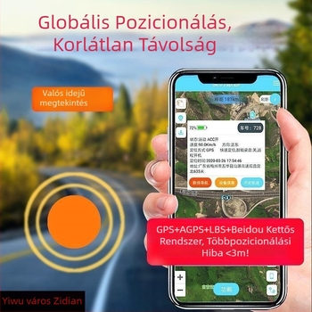 Jármű GPS tracker lopás elleni helymeghatározóval és műholdas nyomkövetéssel