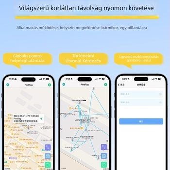 Globális GPS nyomkövető gyermekeknek, időseknek és háziállatoknak — Modell GJ001, Wheat, ABS ház, Buzzer