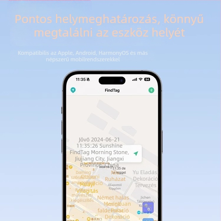 Globális GPS nyomkövető gyermekeknek, időseknek és háziállatoknak — Modell GJ001, Wheat, ABS ház, Buzzer