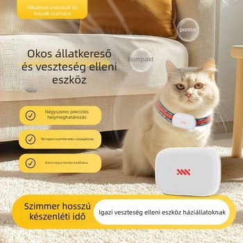 Beidou GPS háziállat-nyomkövető macskáknak és kutyáknak, vízálló, távoli nyomkövetés