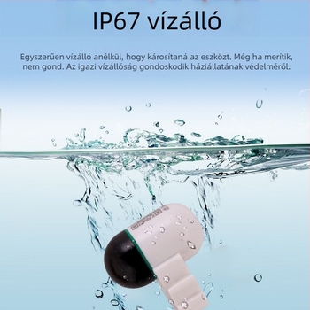 Kis háziállat nyomkövető GPS-szel, elvesztés elleni, 200 m hatótávolság, iOS-kompatibil