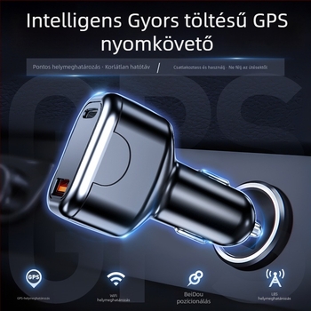 Beidou GPS jármű helymeghatározó, telepítés nélkül, kettős USB gyors töltés, beépített antenna, GPS pontosság 1-10 m