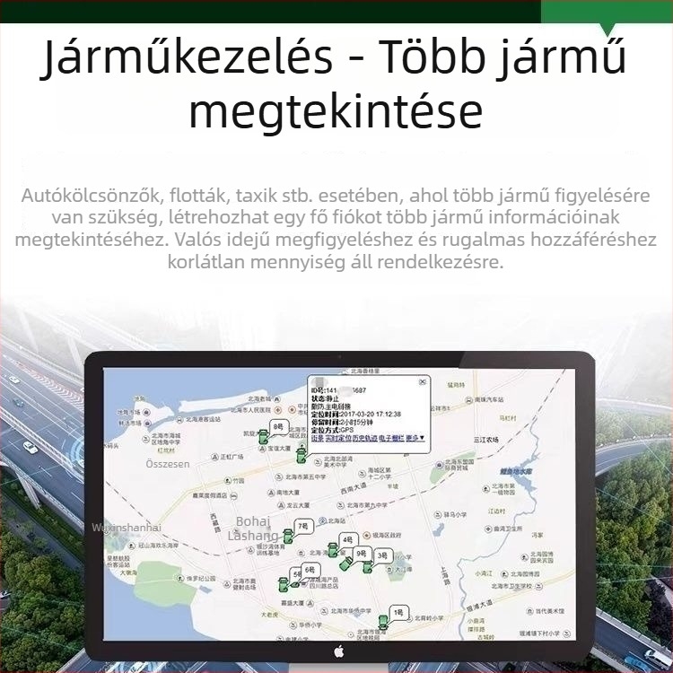 Beidou járműbe szerelhető GPS nyomkövető kábel autókhoz, motorkerékpárokhoz és elektromos járművekhez, gyorshajtás riasztás