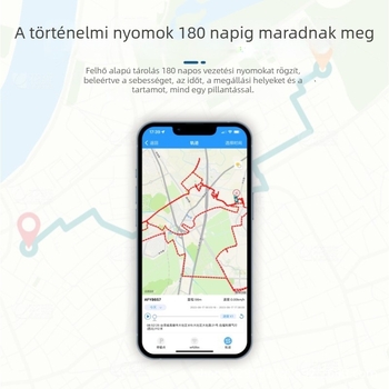 4G GPS- tracker autó- és motorkerékpárhoz – 5 m pontosság, polimer akkumulátor, méretek 80×39×17 mm, térképes támogatás Google/Baidu/AMap