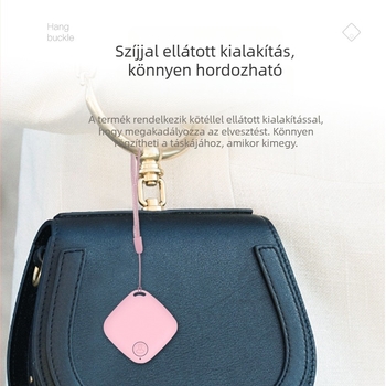 Bluetooth 5.2 Anti-Lost Selfie Távirányító Lokátorral, Kétirányú Riasztás, Hatótávolság 15–30 m, CR2032 elem