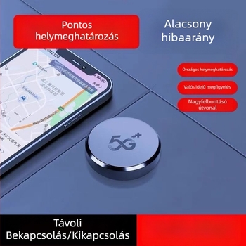 5G-s műholdas GPRS járműlokátor mágneses rögzítéssel, lopás elleni védelem, pontos helymeghatározás