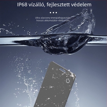 Find My Pénztárca Kártya – Anti-eltűnés Lokátor NFC és Vezeték nélküli Töltés (iOS kompatibilitás, NFC, vezeték nélküli töltés, tömeg 10 g)