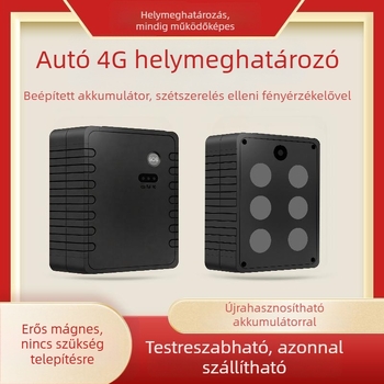 Mágneses GPS nyomkövető autóhoz, globális verzió, 4G telepítés nélkül, hosszú készenléti üzemmód, vízálló, pontosság 5-10 m