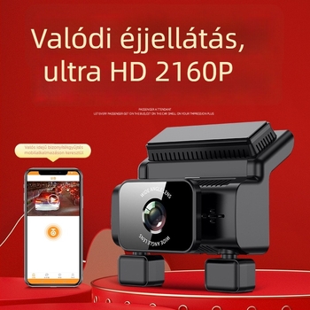 4-utas Wi-Fi autó DVR, telefonos kapcsolattal, Sony hátsó tükörrel, GPS-szel és éjszakai látással, Smart HD