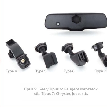 Lekapcsolható DVR-tartó a tolató tükörhöz, modell 0009, Crystal Pai; memória: érdeklődjön, képernyő méret: érdeklődjön