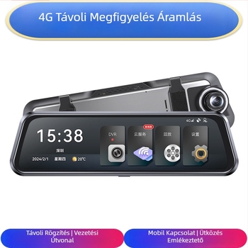 4G távoli megfigyelőrendszer felhő alapú felvétellel, elő- és hátsó kettős kamera, GPS helymeghatározás, 2160P felbontás