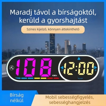 HUD autófej kijelző K-11 univerzális Beidou GPS USB 130 g