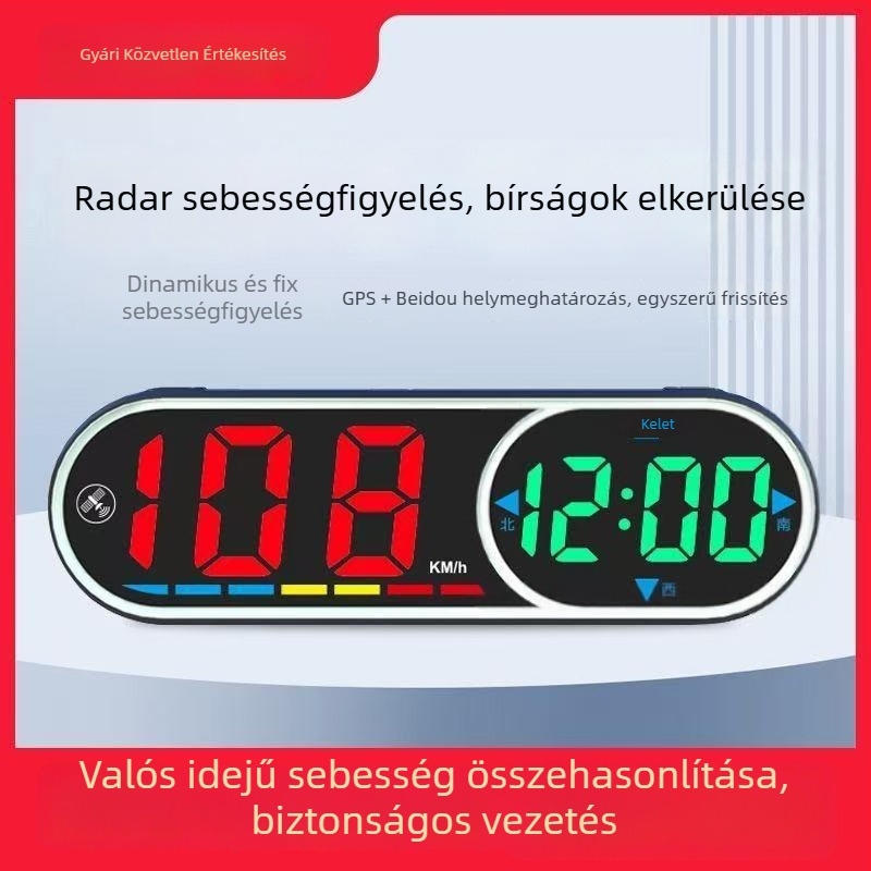 HUD autófej kijelző K-11 univerzális Beidou GPS USB 130 g