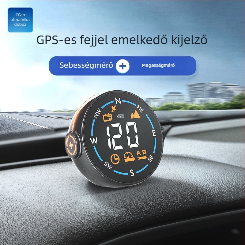 Autó HUD kijelző, univerzális H600G modell, USB tápegység, USB bemenet, LED kijelző