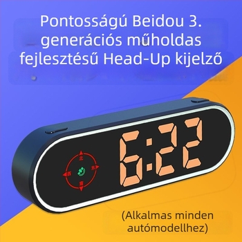 Autó HUD (Head-Up Display) Beidou navigációval, hangriasztásokkal, univerzális kompatibilitás, 2025-ös modell