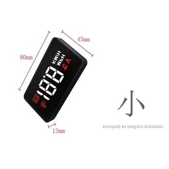 Yi Tu A100 OBD HUD autóhoz LED kijelzővel, 1296 felbontás, OBD-tápellátás
