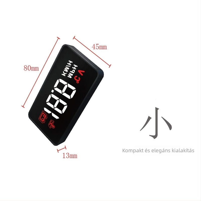 Yi Tu A100 OBD HUD autóhoz LED kijelzővel, 1296 felbontás, OBD-tápellátás