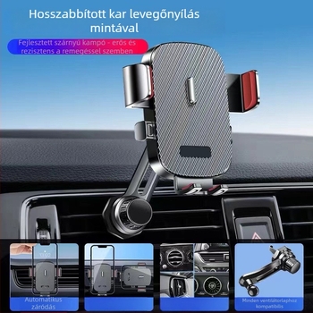 NXC autótelefon-tartó légkivezetőhöz, univerzális, műanyag, snap-on szerelés