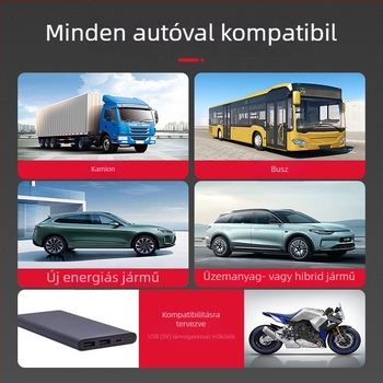 Autó HUD MX-GPS, USB tápegység, manuális vezérlés, 58 g