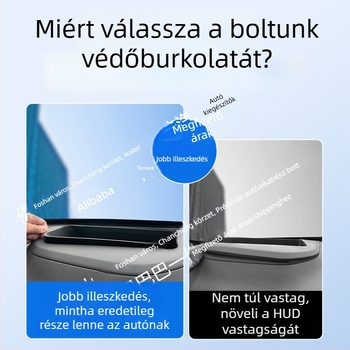 Geely Xingyue L HUD beépített verziójához – ABS, HUD védőkeret, porvédő a műszerfalon