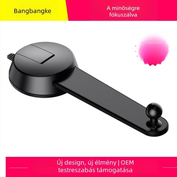 Autóstelefon-tartó 360°-ban hajlékony vákuumbázissal (Anyag: Műanyag; Testreszabás elérhető; Licenszelt magán márka)
