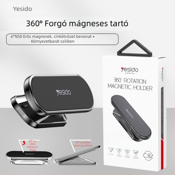 Yesido mágneses forgó autótelefon-tartó, ötvözetből készült