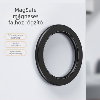 Ötvözetből készült mágneses autós telefontartó falra szerelhető, MagSafe-kompatibilis