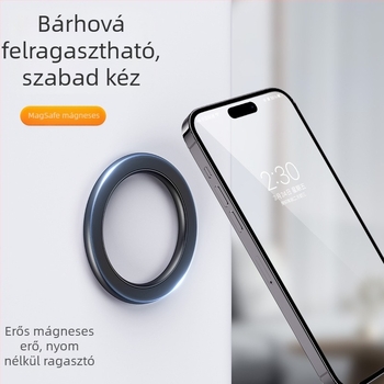 Ötvözetből készült mágneses autós telefontartó falra szerelhető, MagSafe-kompatibilis