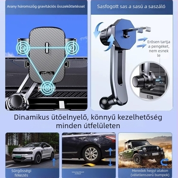 Autótelefon-tartó – ötvözet, általános stílus, illeszkedik a légcsatornához, testreszabható
