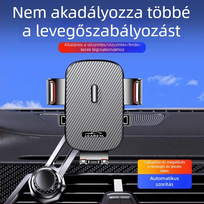 Autótelefon-tartó – ötvözet, általános stílus, illeszkedik a légcsatornához, testreszabható